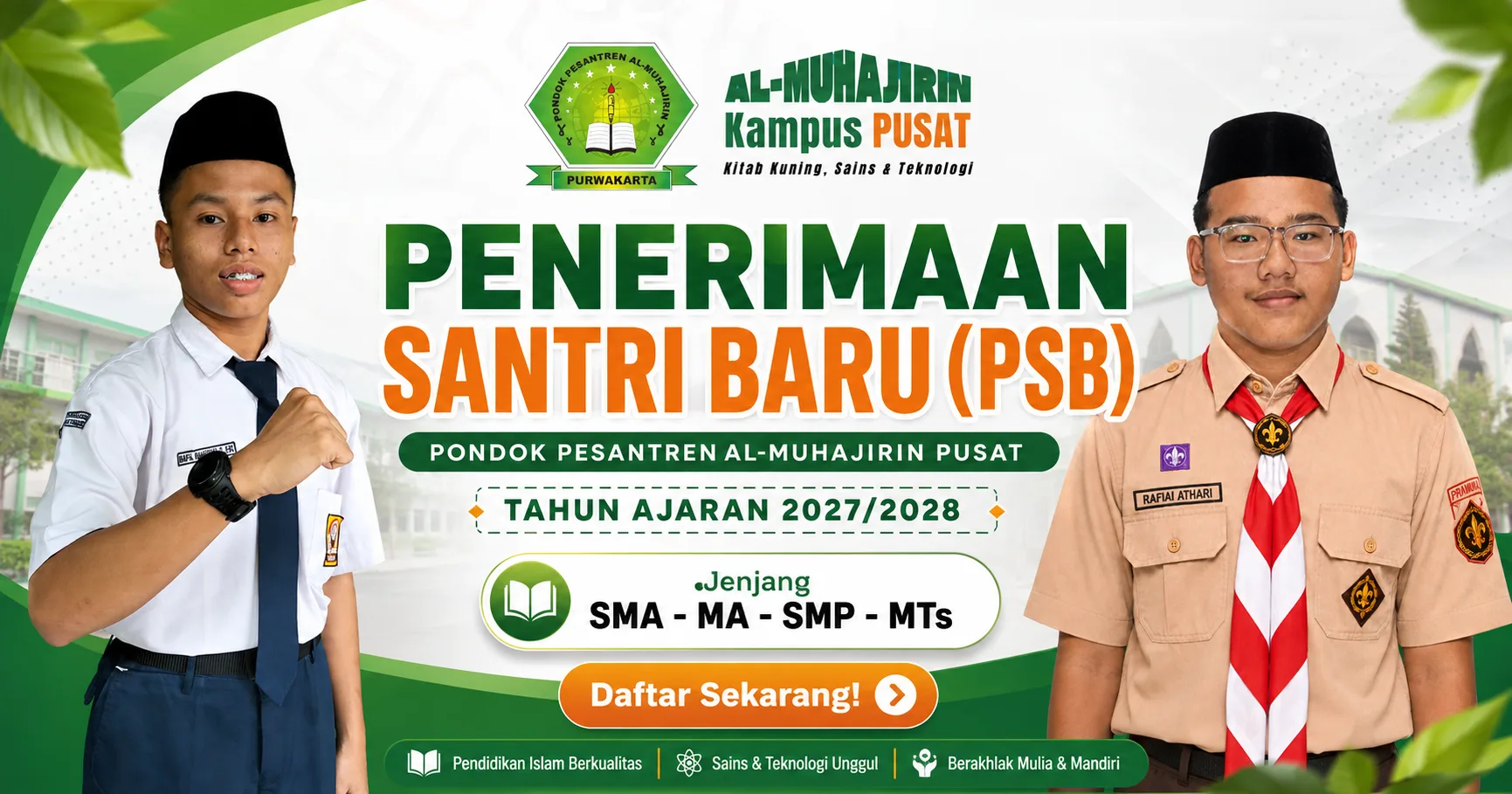 Tes & Wawancara Gelombang 1 PSB 2027/2028